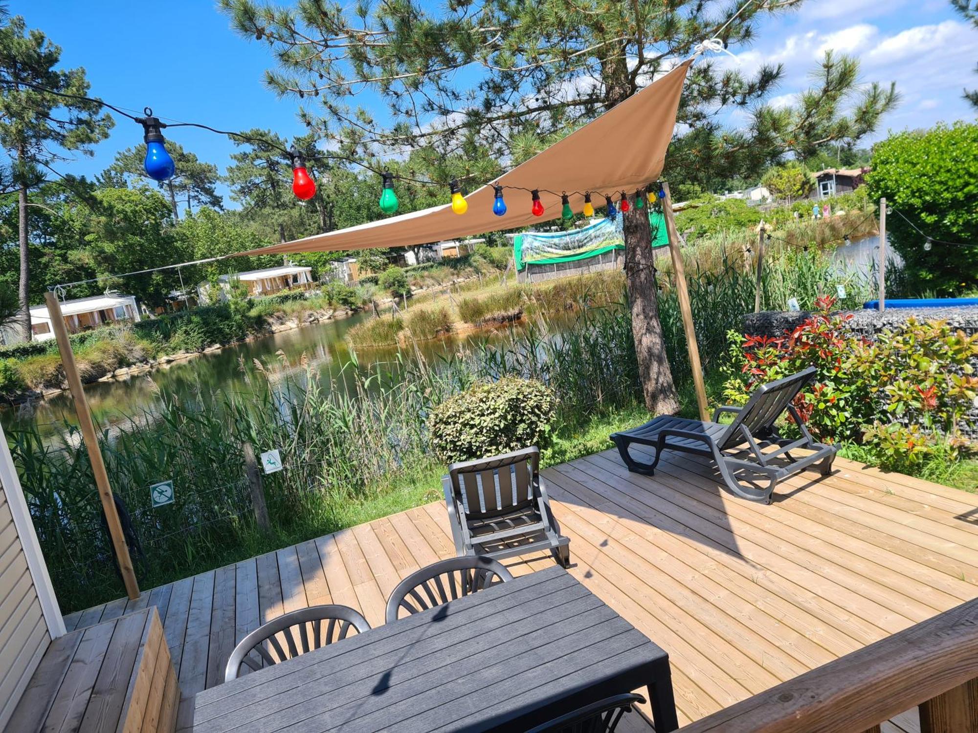 Mobil Home Lege Cap Ferret Camping 4 Etoiles Les Viviers Extérieur photo