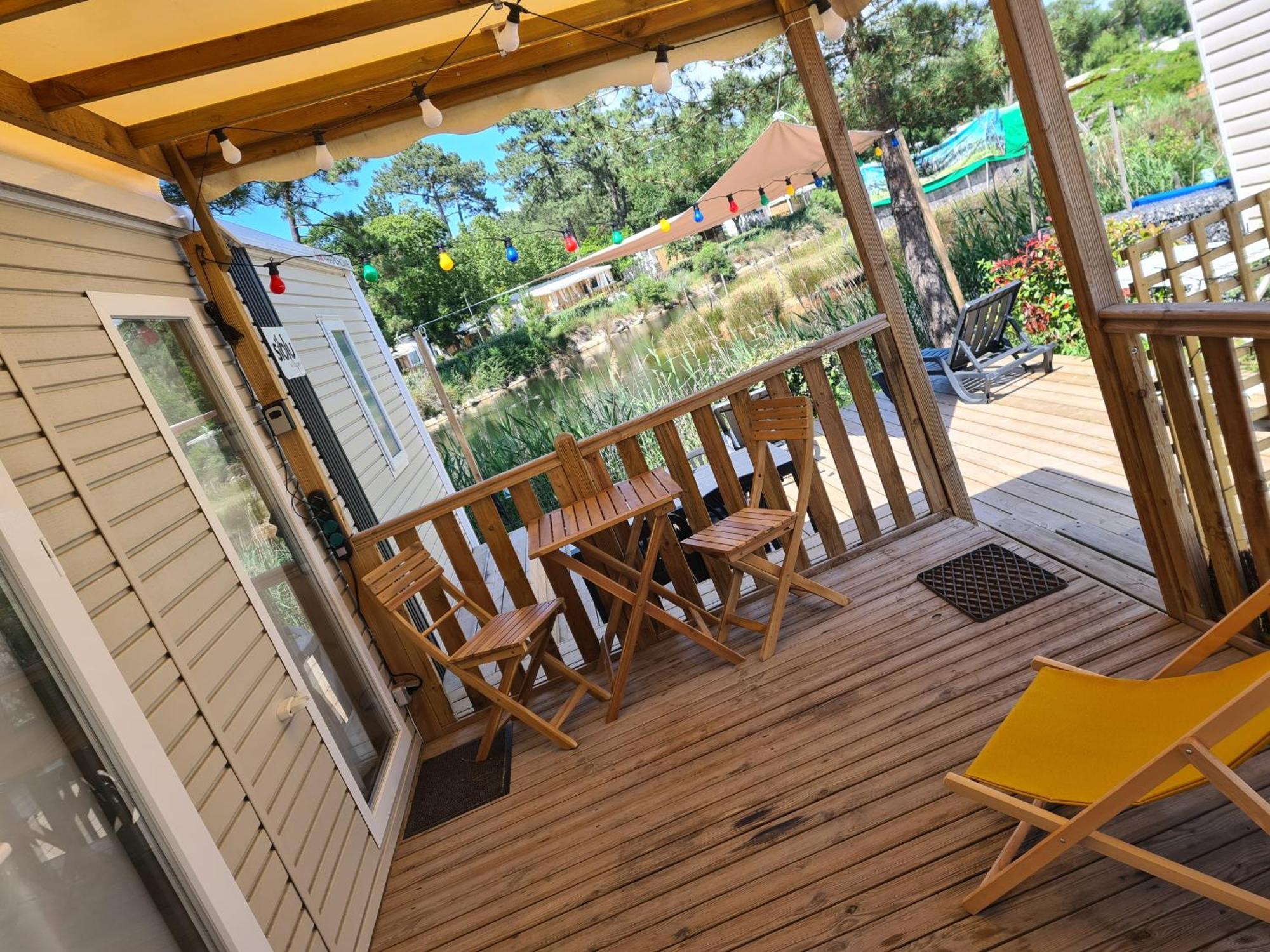 Mobil Home Lege Cap Ferret Camping 4 Etoiles Les Viviers Extérieur photo